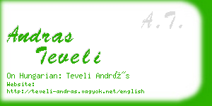 andras teveli business card